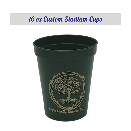 Customizable Plastic Stadium Cups (16 oz)