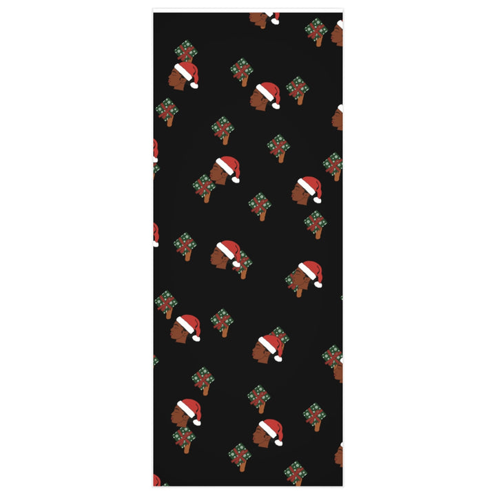 Black Christmas Wrapping Paper