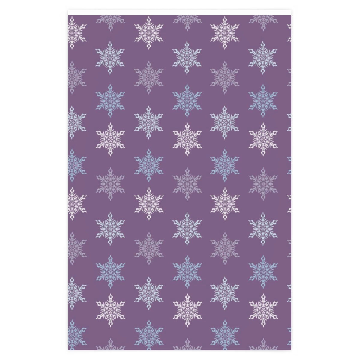 Purple Winter Wrapping Paper