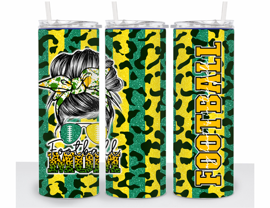 Green & Yellow Stainless Steel 20oz Tumbler Fall Edition