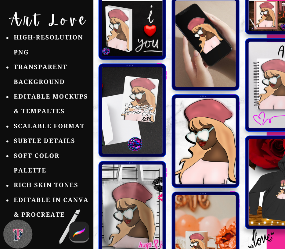 Art Love PNG, Mockups, & More