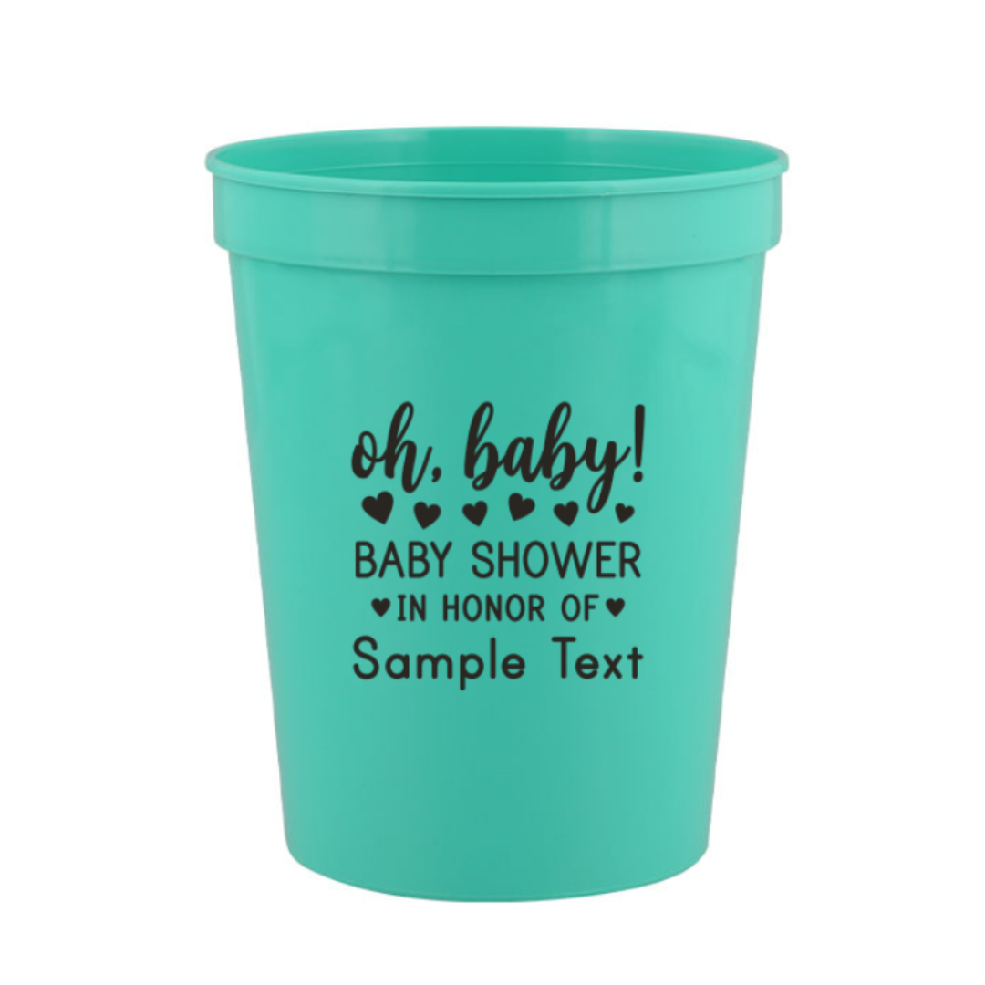 Customizable Plastic Stadium Cups (16 oz)