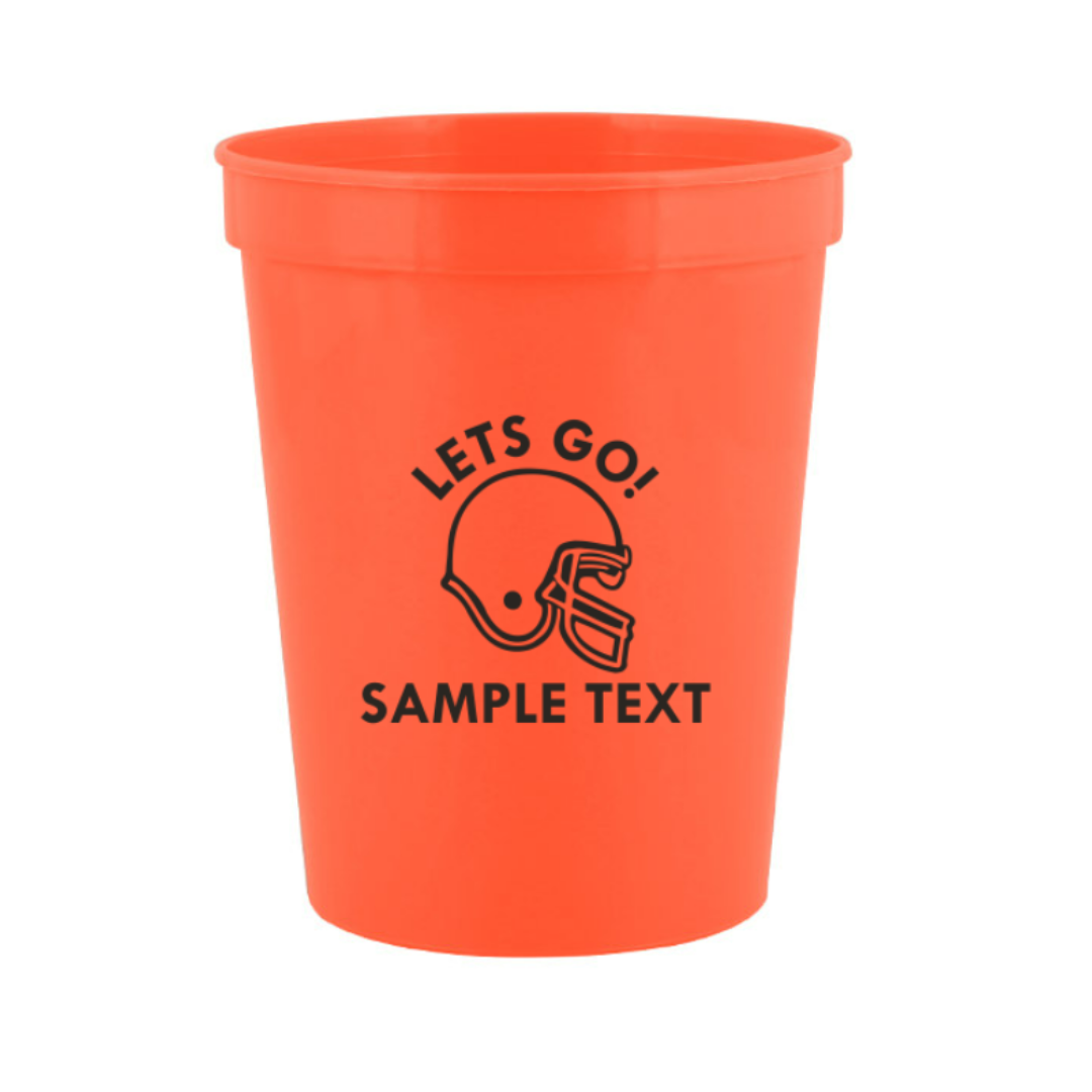 Customizable Plastic Stadium Cups (16 oz)