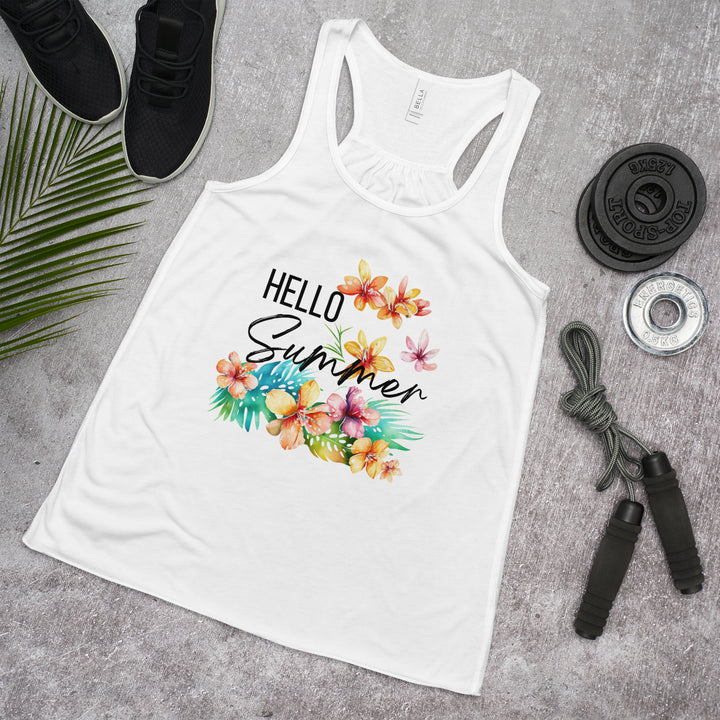 Women's Hello Summer Racerback Tank