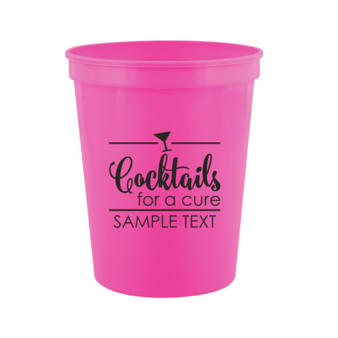 Customizable Plastic Stadium Cups (16 oz)