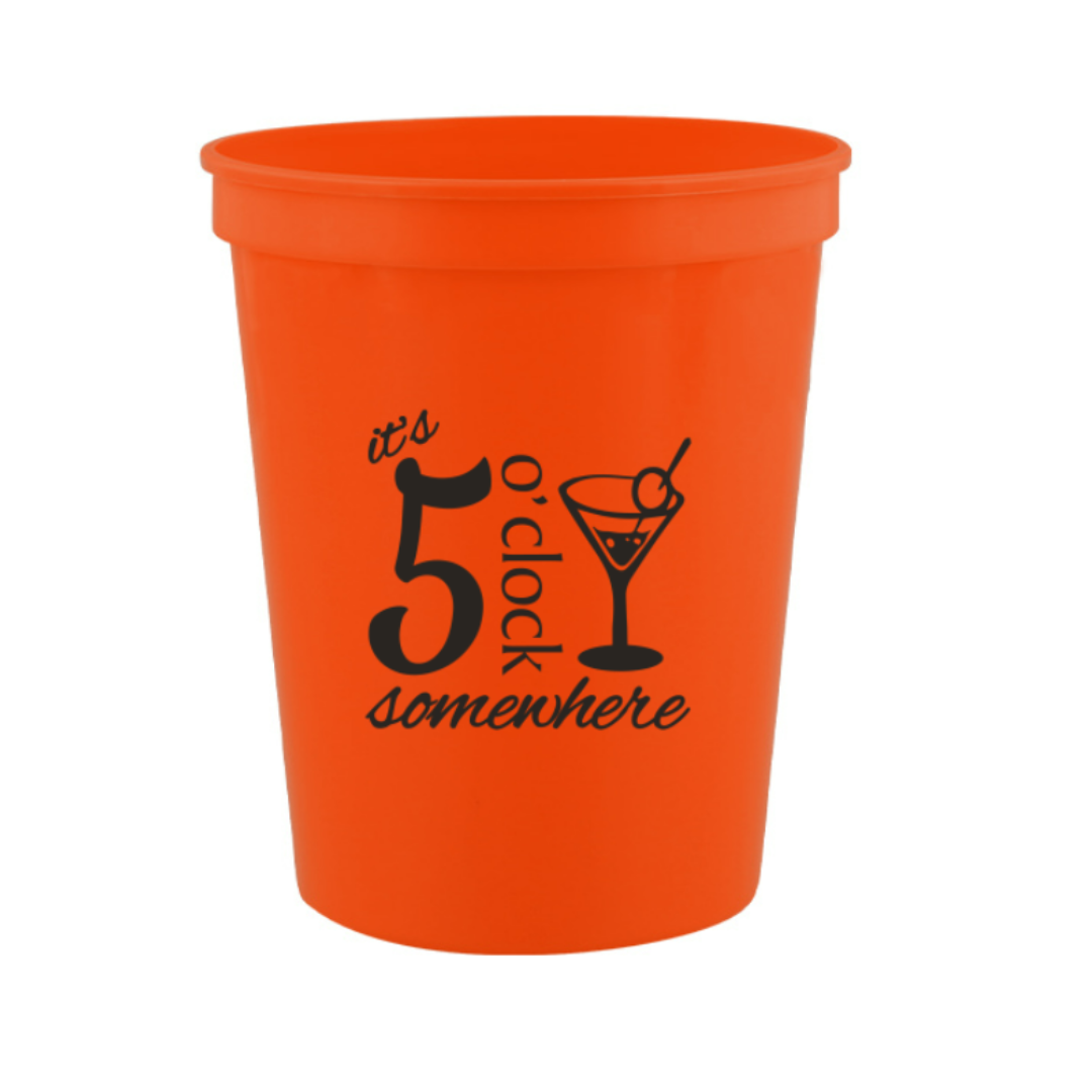 Customizable Plastic Stadium Cups (16 oz)