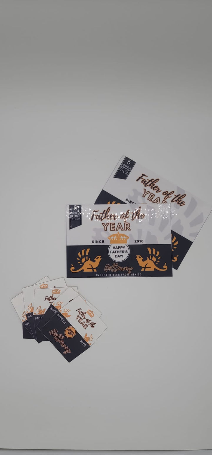 Father's Day Bottle and Box Labels