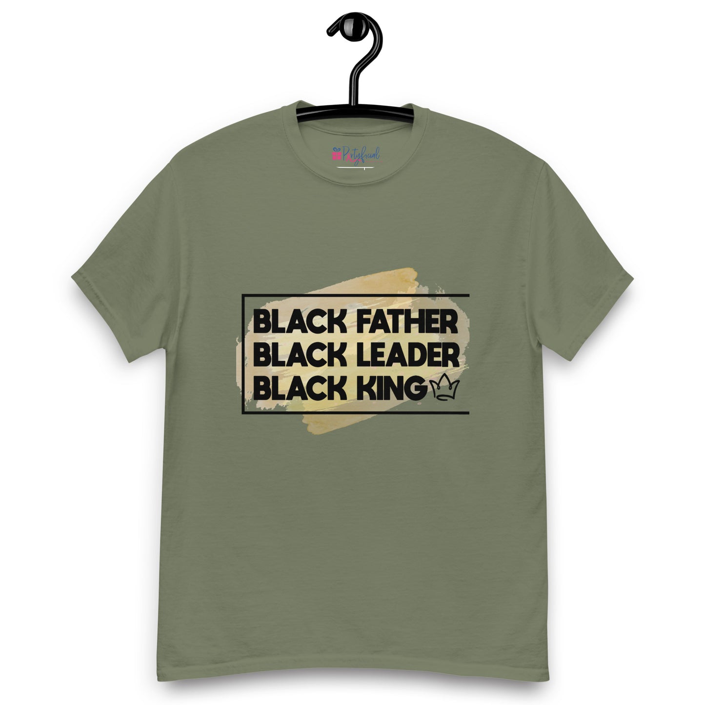 Black Father Leader King Tee