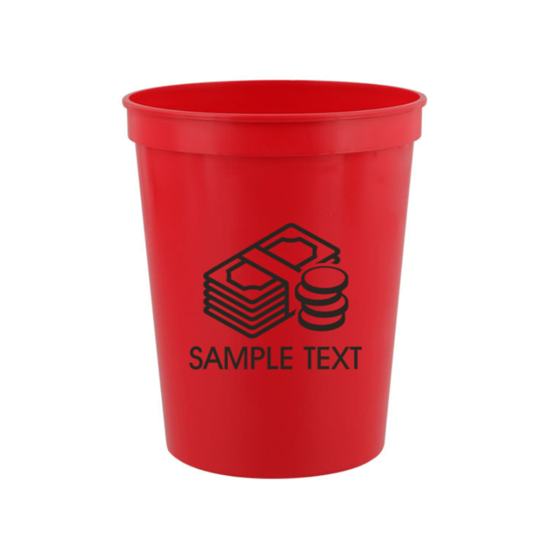 Customizable Plastic Stadium Cups (16 oz)