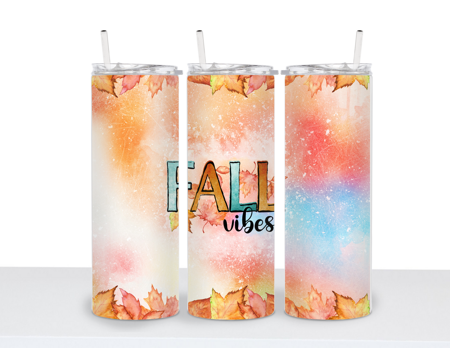 Stainless Steel 20oz Tumbler Straight- Fall Vibes