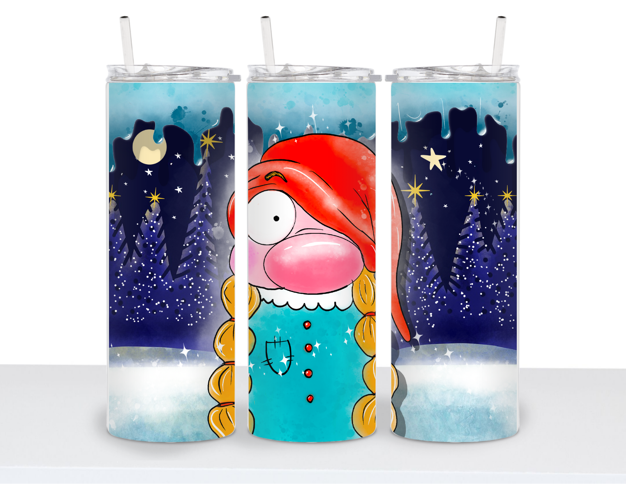 Stainless Steel 20oz Tumbler Straight-Loony Winter Characters