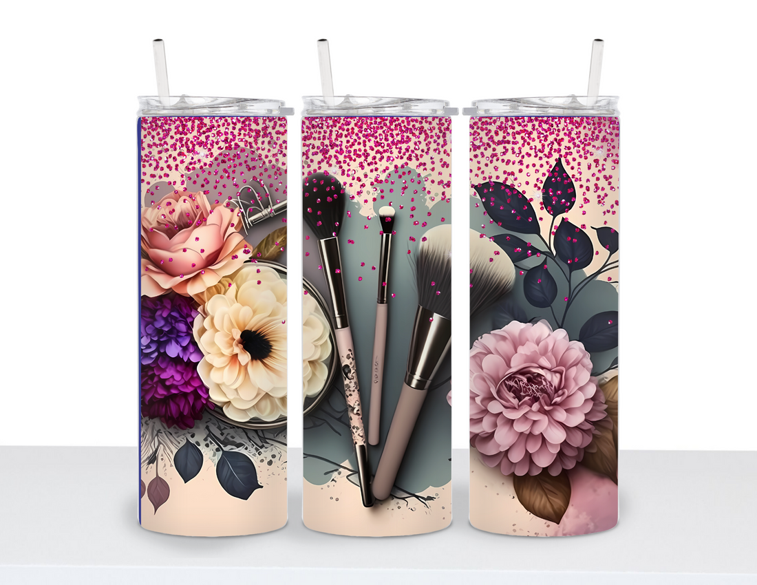 Stainless Steel 20oz Tumbler Straight-Makeup