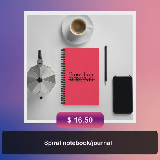 Spiral notebook/journal by@Vidoo