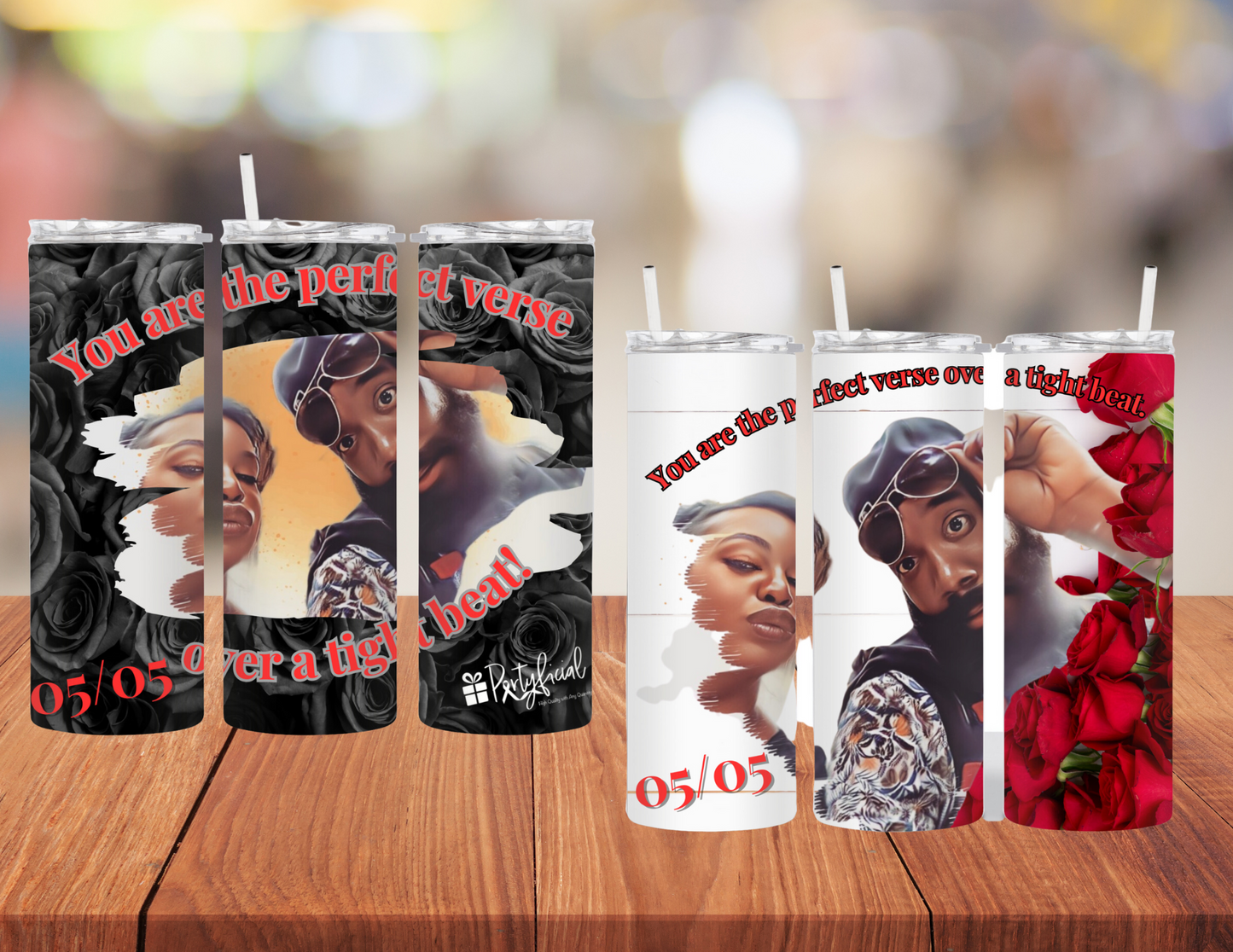 Custom Couples Matching Stainless Steel 20oz Tumblers