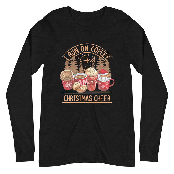 Run on Coffee and Christmas Long Sleeve Tee