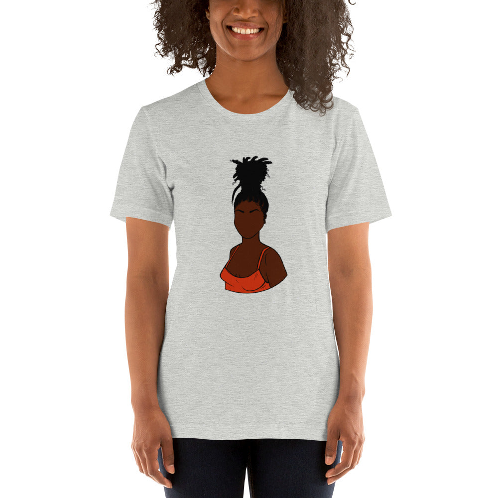 Tall Bun Girl- Dark Brown t-shirt