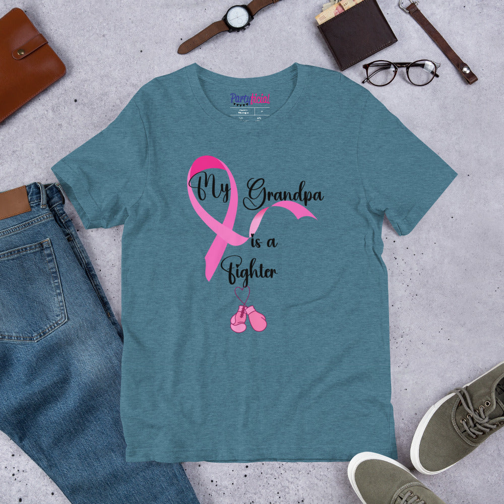 My Grandpa is a Fighter Breast Cancer Tee