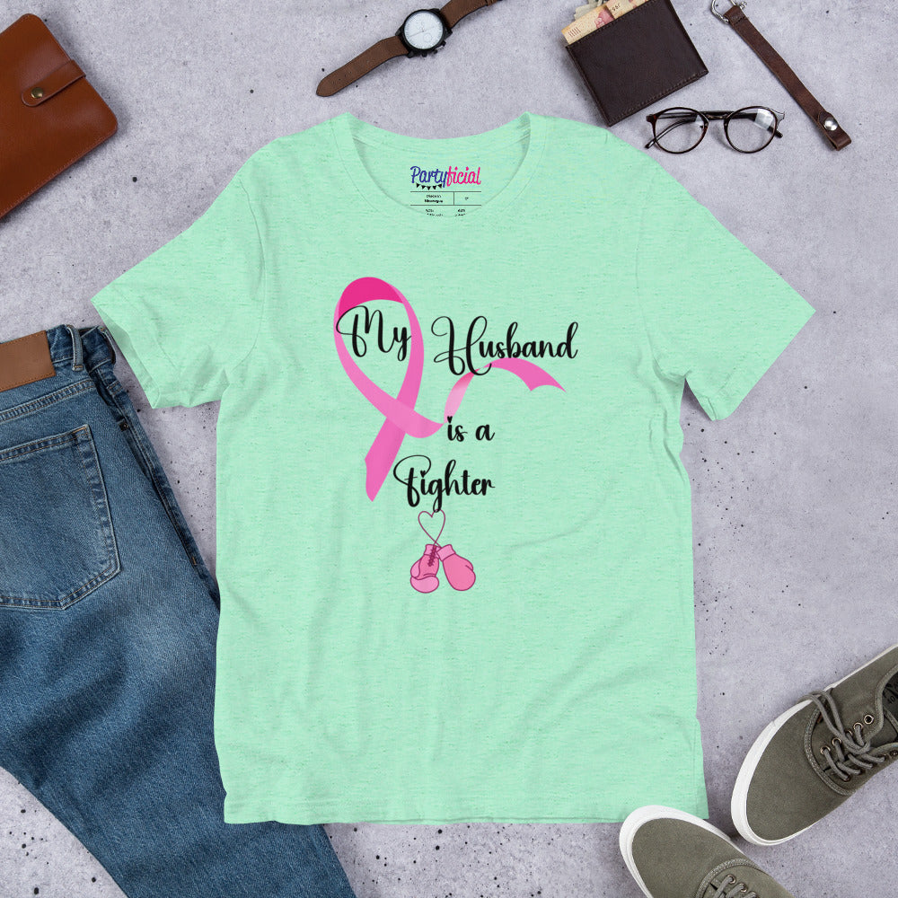 My Husband is a Fighter Breast cancer Tee
