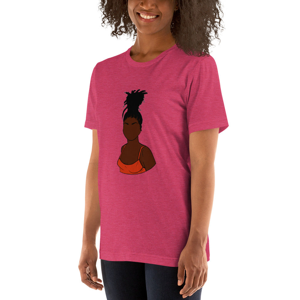 Tall Bun Girl- Dark Brown t-shirt