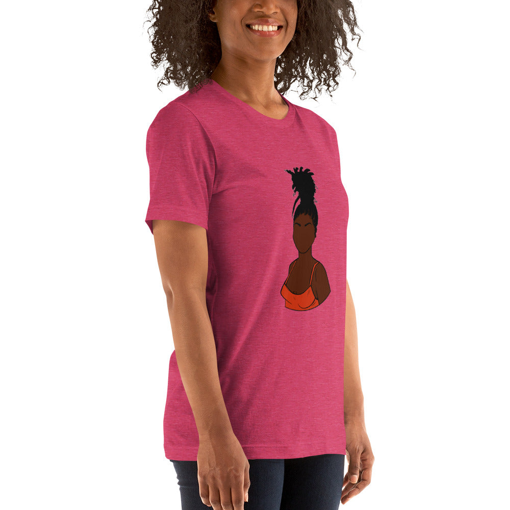 Tall Bun Girl- Dark Brown t-shirt