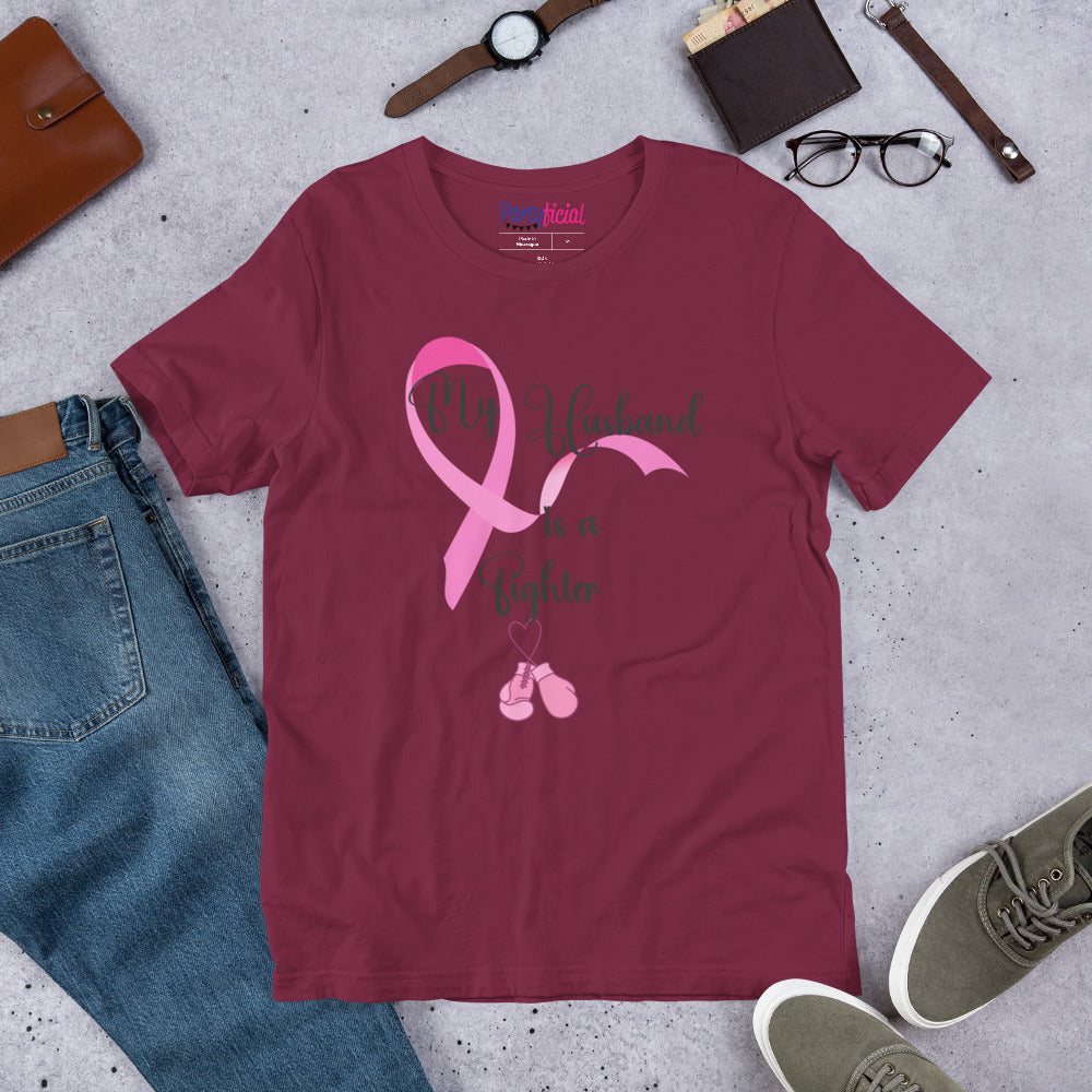 My Husband is a Fighter Breast cancer Tee