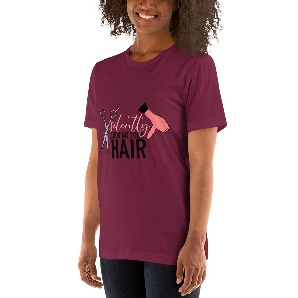 Silently Judging your Hair t-shirt