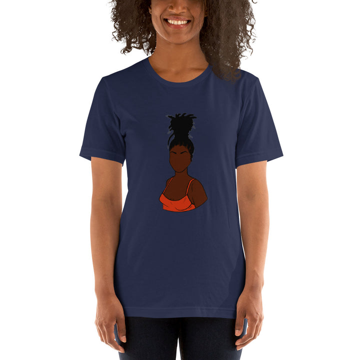 Tall Bun Girl- Dark Brown t-shirt