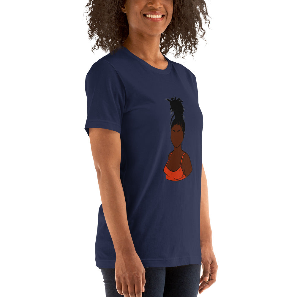 Tall Bun Girl- Dark Brown t-shirt