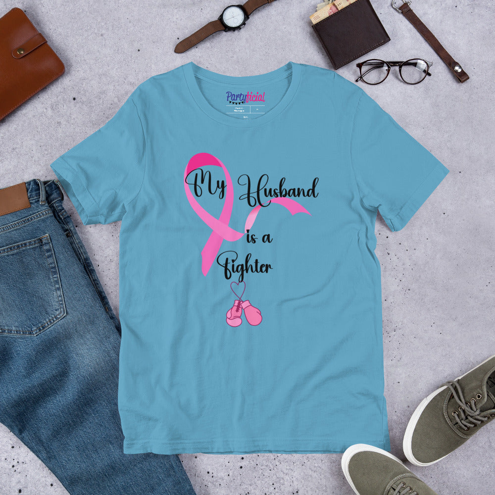 My Husband is a Fighter Breast cancer Tee