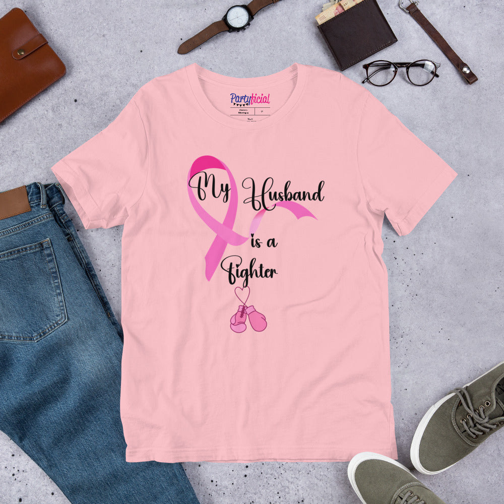 My Husband is a Fighter Breast cancer Tee