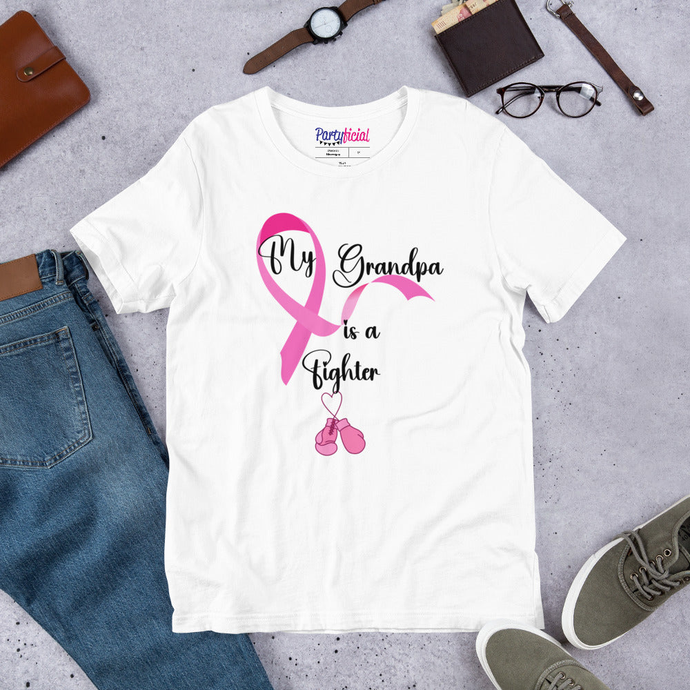 My Grandpa is a Fighter Breast Cancer Tee