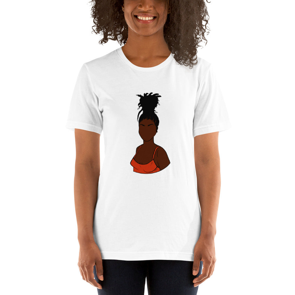 Tall Bun Girl- Dark Brown t-shirt