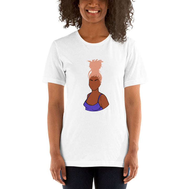Tall Bun Girl- Medium Brown t-shirt