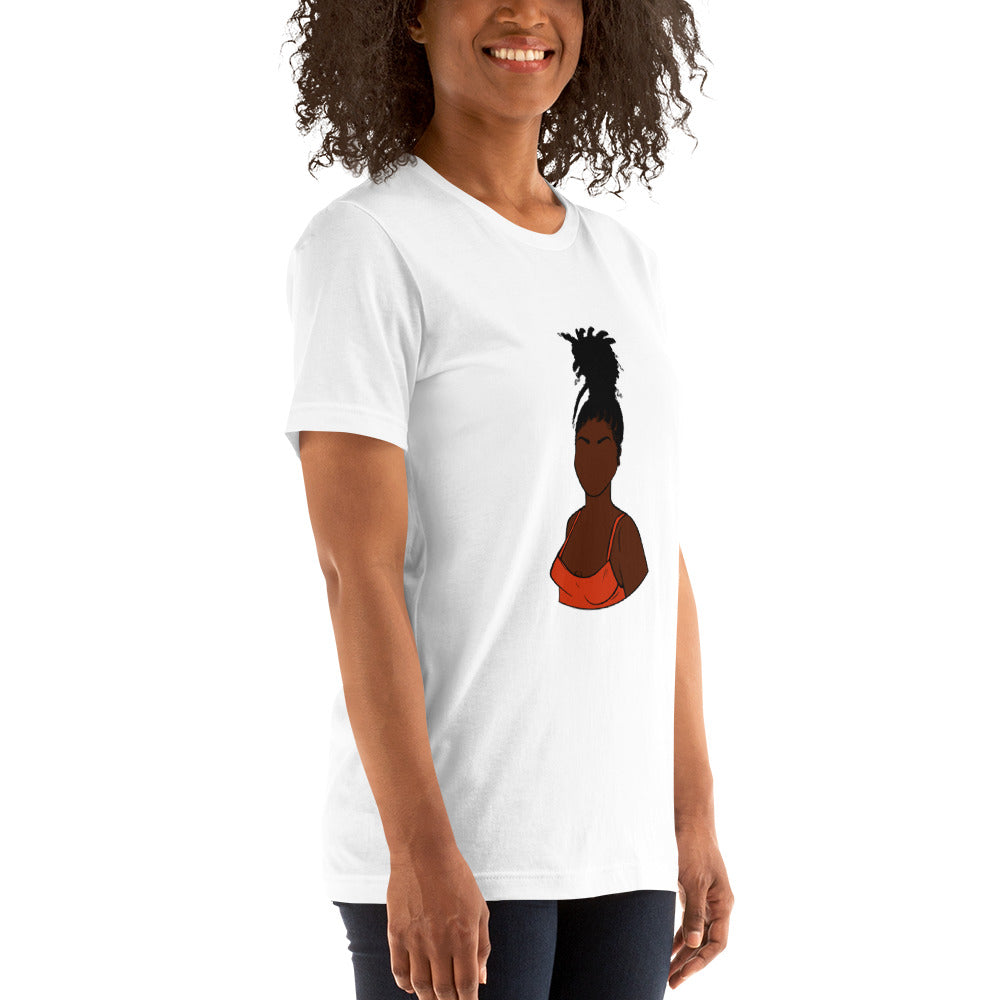 Tall Bun Girl- Dark Brown t-shirt